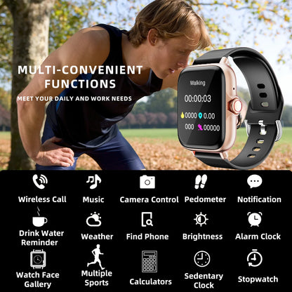 Waterproof Smart Watch Bluetooth Call Sleep Fitness Tracker