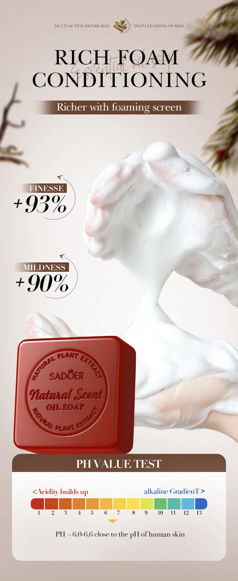 Sandalwood Handmade Soap for Women – Antimicrobial & Moisturizing