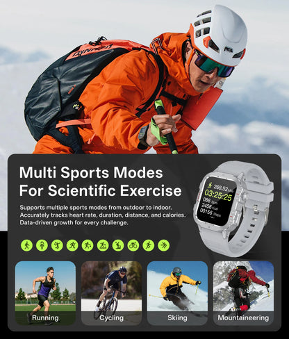 2026 Military Smart Watch Bluetooth Call Fitness Tracker GPS