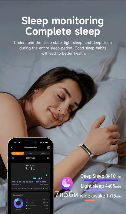 2026 Ultra-Thin Smart Watch | Heart Rate & Sleep Monitor