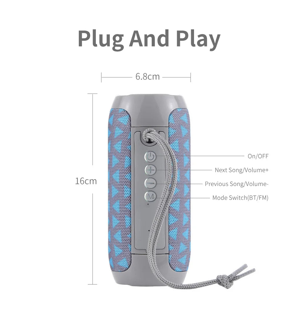 T&G TG117 Portable Bluetooth 5.3 Waterproof Outdoor Speaker