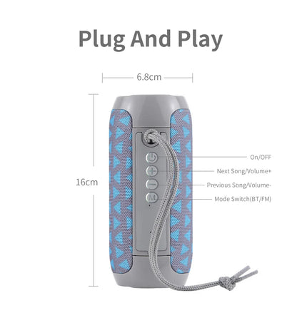 T&G TG117 Portable Bluetooth 5.3 Waterproof Outdoor Speaker