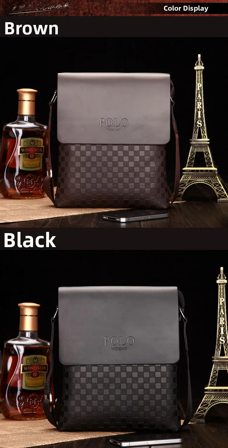 Luxury Soft Leather Men’s Shoulder Bag