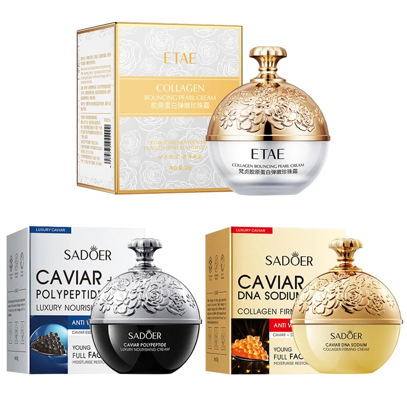 Caviar Firming Anti‑Aging Moisturizer Cream – Collagen & Pearl Lift
