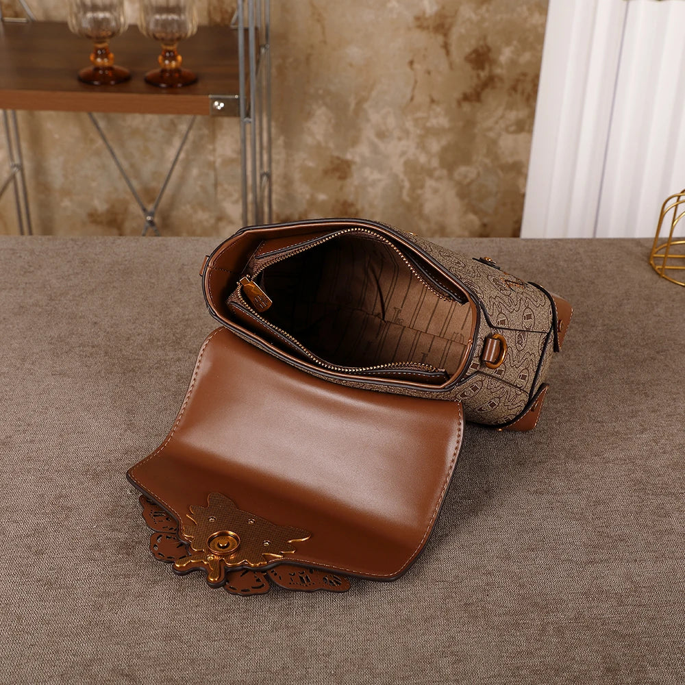 Vintage Luxury Crossbody Handbag 2026