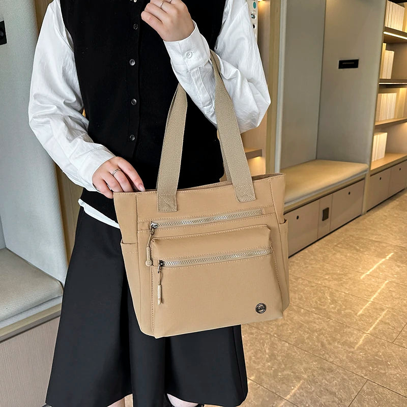 Women’s Canvas Tote Bag – Large Capacity Waterproof Handbag
