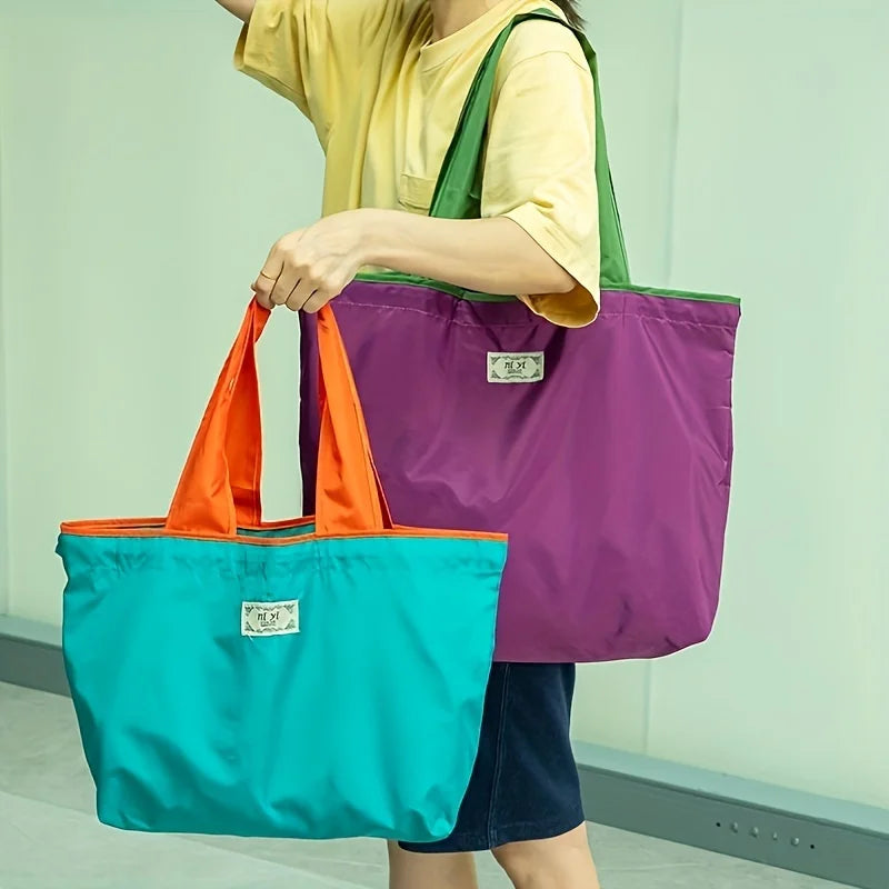 Reusable Shopping Bag, Large Foldable  Eco-friendly