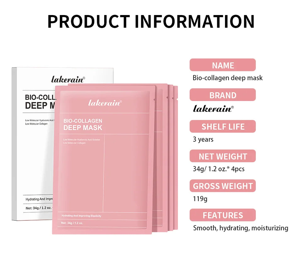 Bio-Collagen Real Deep Mask Hydrating Overnight Hydrogel Face Mask
