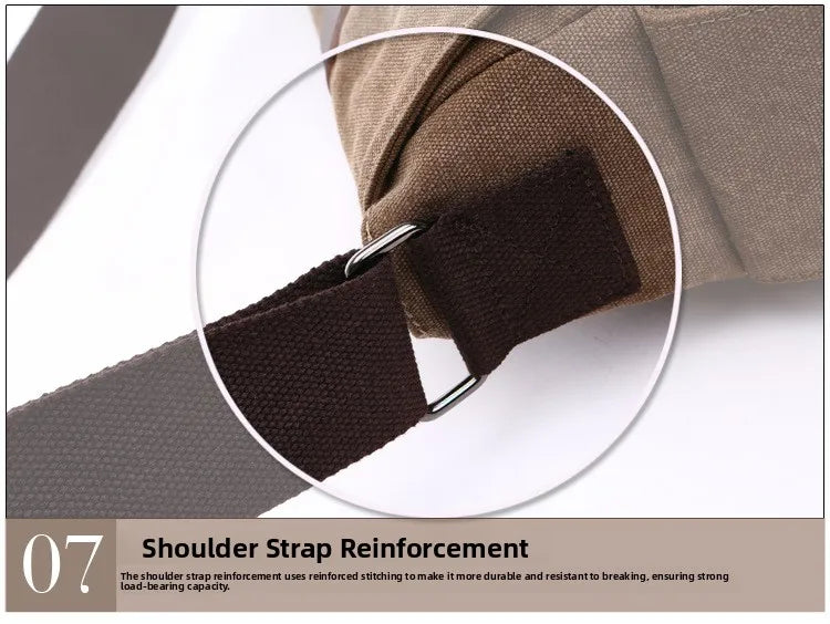Canvas Men’s Crossbody Laptop Messenger Bag