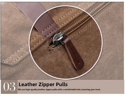 Canvas Men’s Crossbody Laptop Messenger Bag