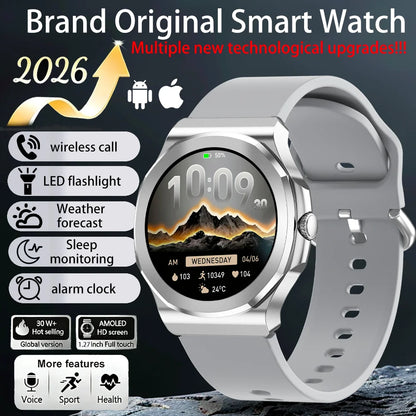 Premium AMOLED Smart Watch | Voice Assistant & Health Monitor-2026