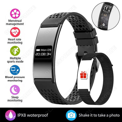 Ultra-Thin Smart Watch-2026 | Heart Rate, Blood Oxygen, Sleep Monitor & IPX8 Waterproof