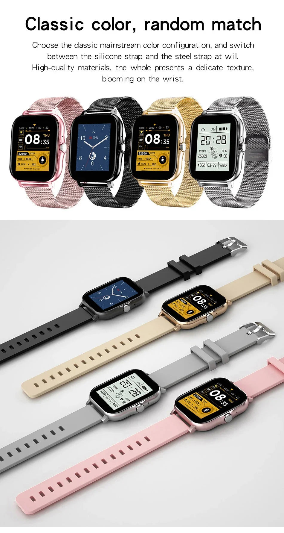 1.83" Smart Watch Bluetooth Call Fitness Health Monitor
