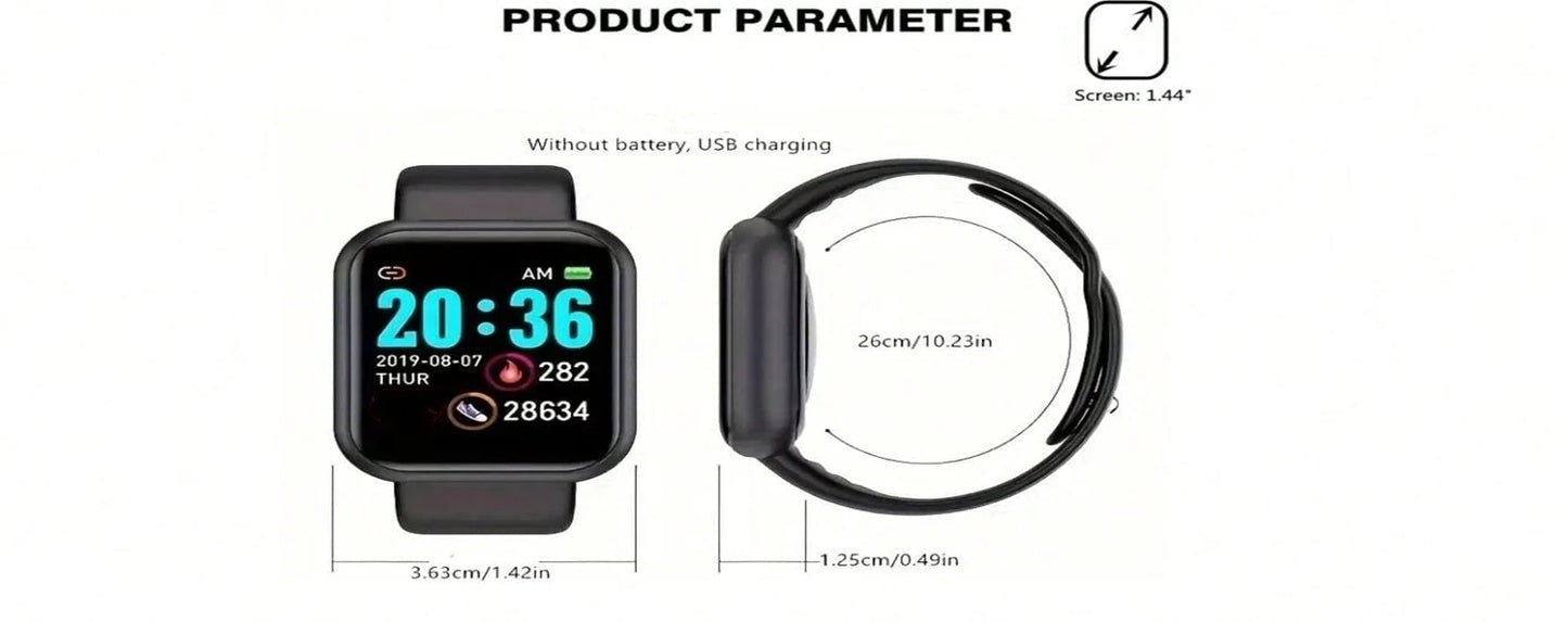 Bluetooth Smartwatch – Fitness & Sleep Monitor