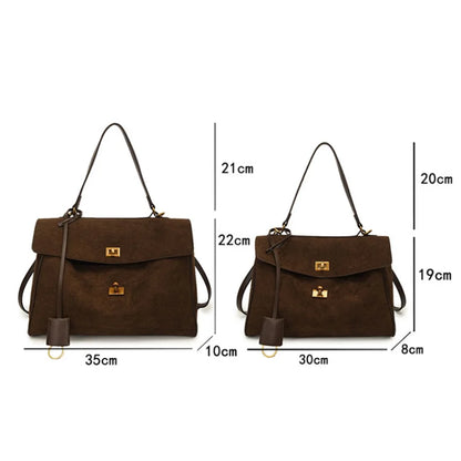 Luxury Frosted Fashion Shoulder Bag – Versatile Designer Tote for Women