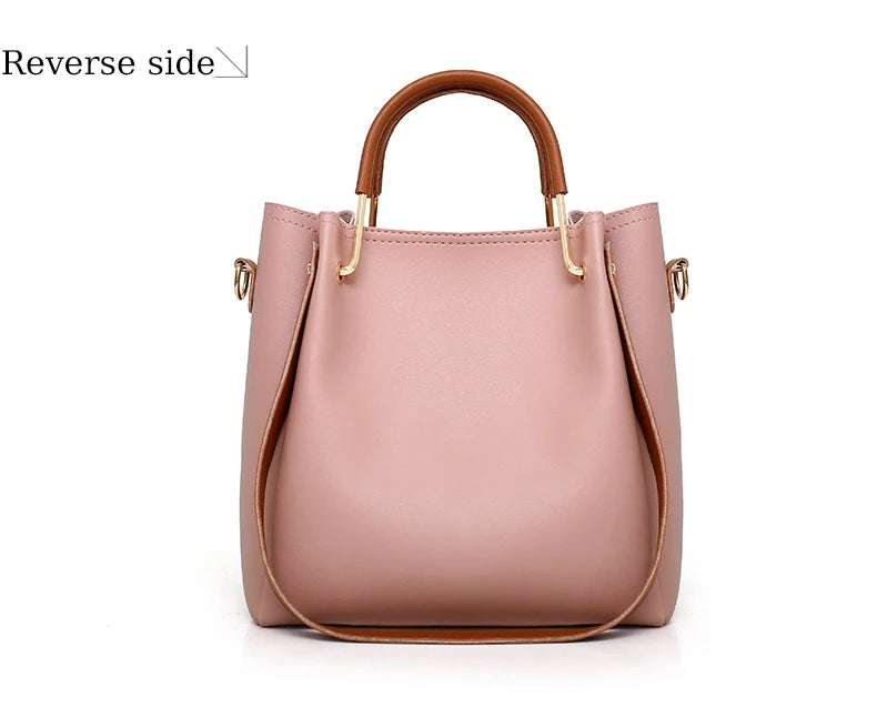 JILL MILL 4‑Piece Tote & Card Set – Stylish PU Leather Handbag Collection