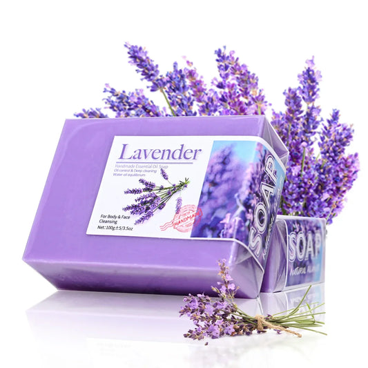 LUXURYTO Lavender Essential Oil Soap – Handmade Hydrating Cleanser