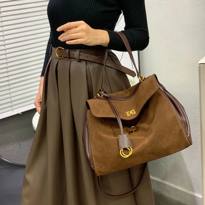 Luxury Frosted Fashion Shoulder Bag – Versatile Designer Tote for Women