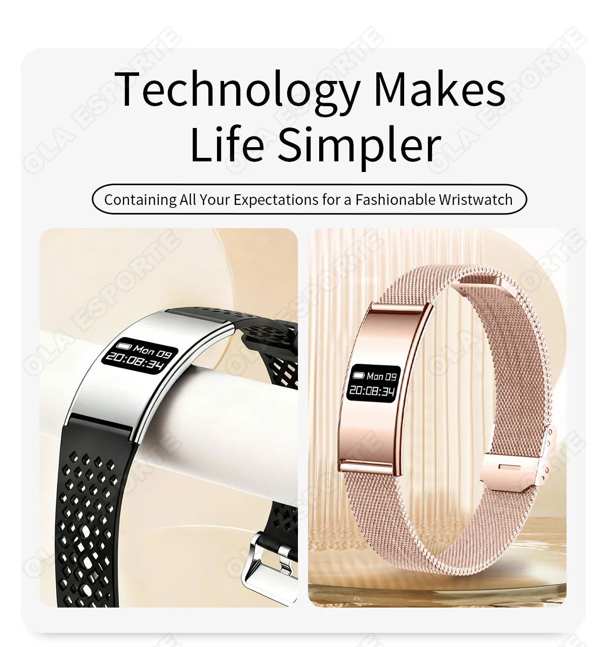 Ultra-Thin Smart Watch-2026 | Heart Rate, Blood Oxygen, Sleep Monitor & IPX8 Waterproof