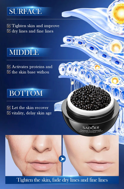 Caviar Firming Anti‑Aging Moisturizer Cream – Collagen & Pearl Lift