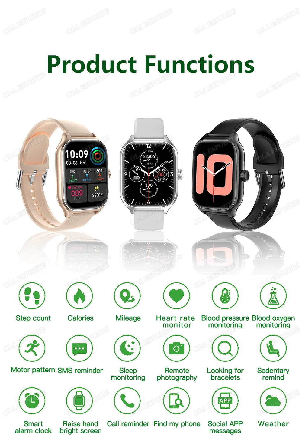 1.83" HD Smart Watch Bluetooth Call Sports Fitness Tracker