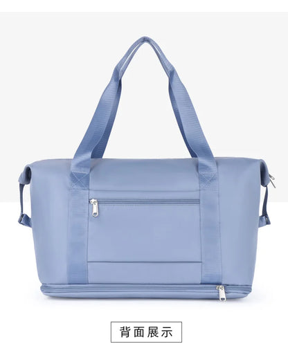 Business & Leisure Travel Bag – Large Capacity Waterproof Nylon Tote  Pattern Type: Solid  Style: Fashion