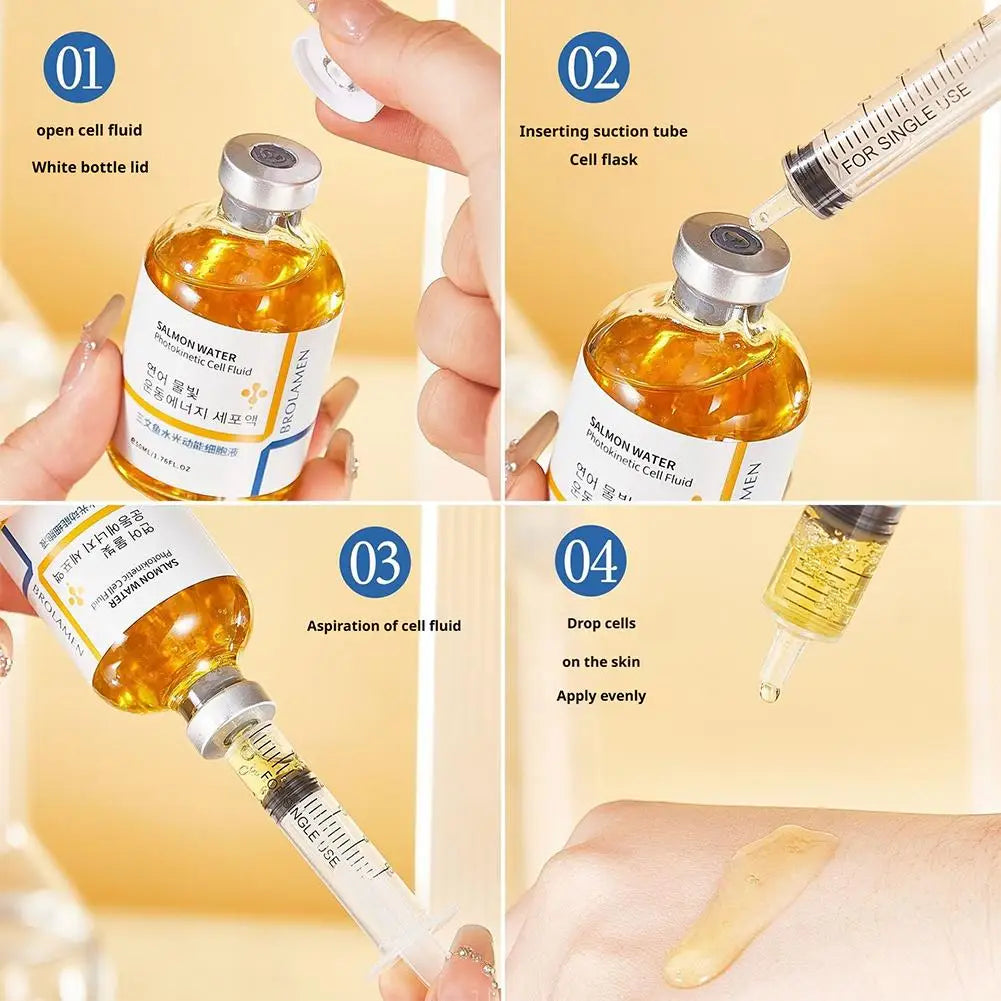 Korean Salmon Wrinkle Serum – Hydrating & Skin Rejuvenation Essence