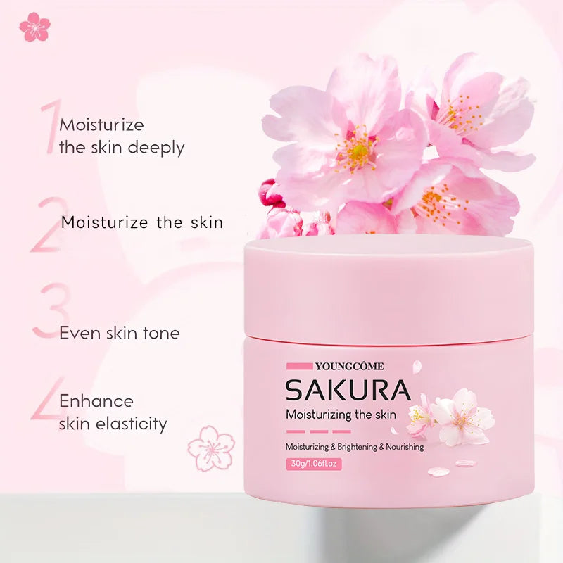 YOUNGCOME Sakura Essence Cream – Cherry Blossom Retinol Moisturizer