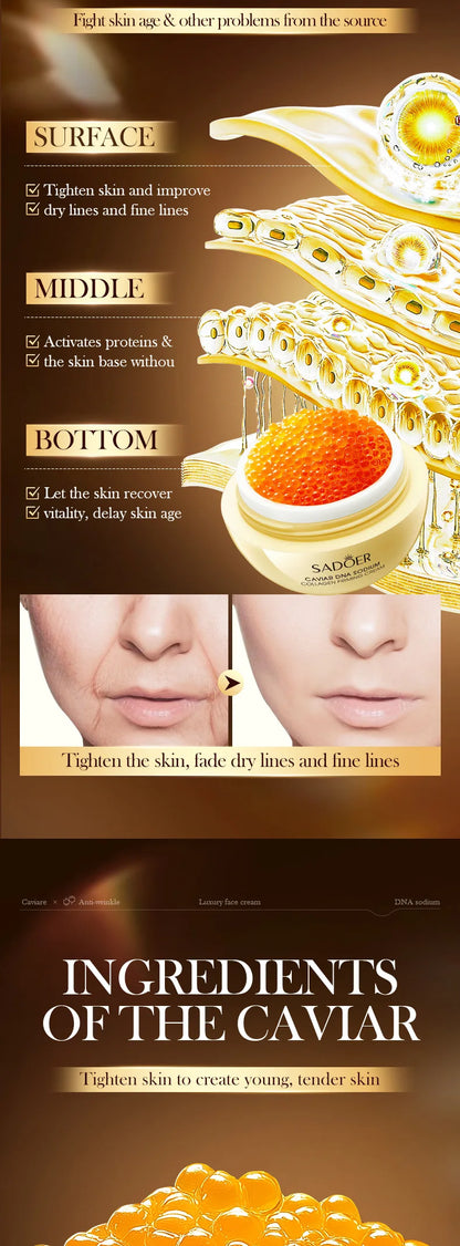 Caviar Firming Anti‑Aging Moisturizer Cream – Collagen & Pearl Lift