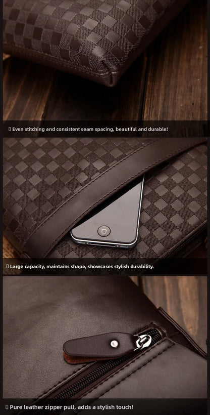 Luxury Soft Leather Men’s Shoulder Bag