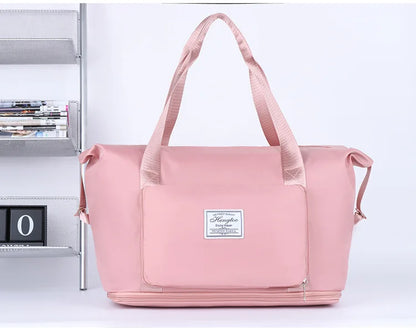 Business & Leisure Travel Bag – Large Capacity Waterproof Nylon Tote  Pattern Type: Solid  Style: Fashion