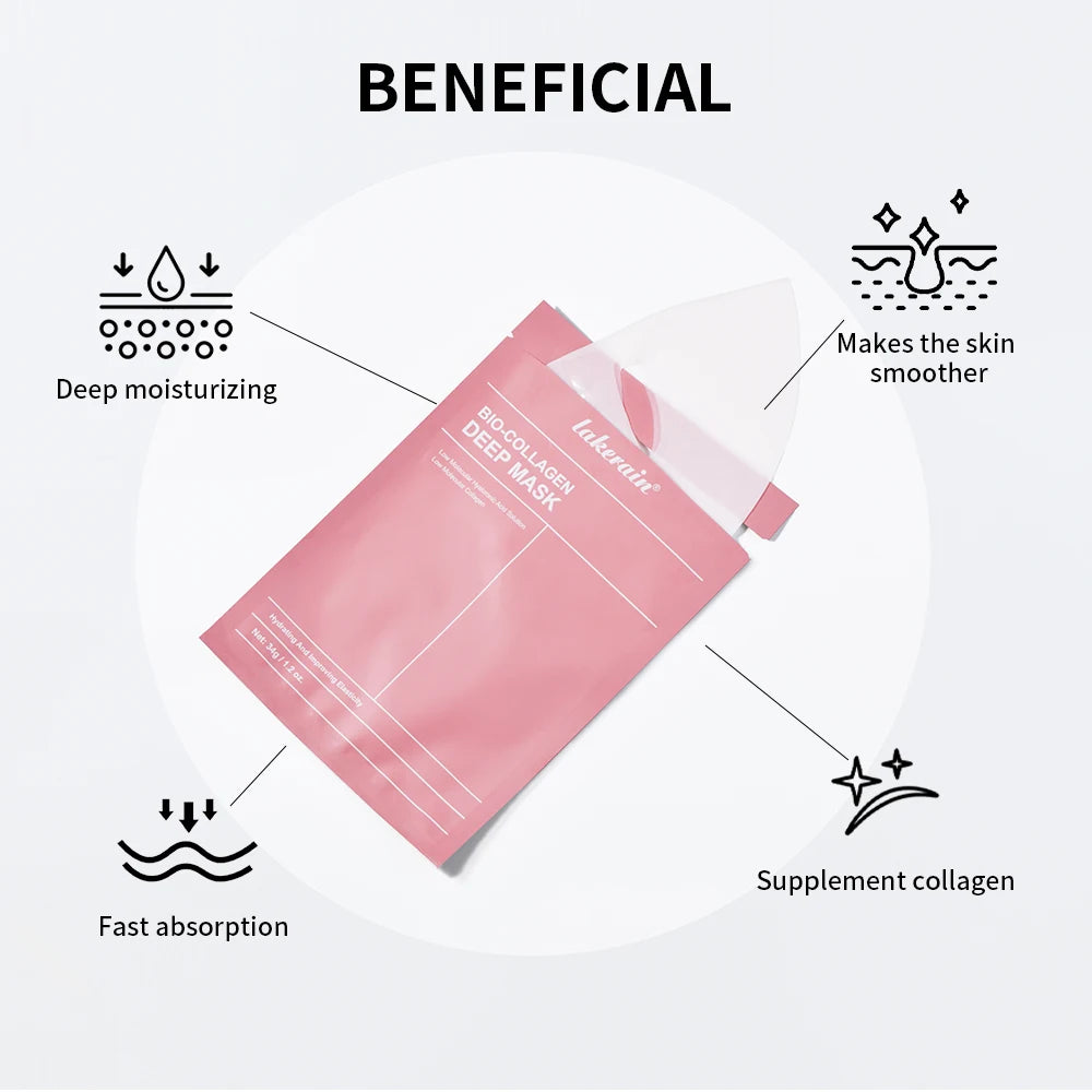 Bio-Collagen Real Deep Mask Hydrating Overnight Hydrogel Face Mask