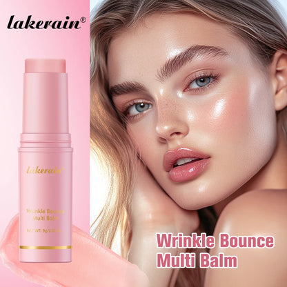 Lakerain Korean Pink Balm Stick – Hydrating Multi‑Use Wrinkle Bounce Balm