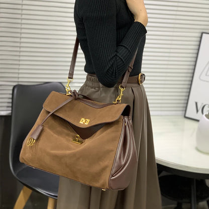Luxury Frosted Fashion Shoulder Bag – Versatile Designer Tote for Women