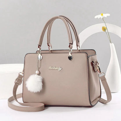 Stylish PU Leather Pendant Handbag – Versatile Shoulder & Crossbody Bag