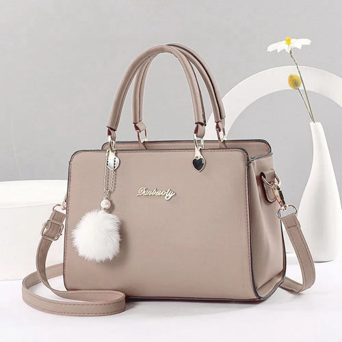 Stylish PU Leather Pendant Handbag – Versatile Shoulder & Crossbody Bag