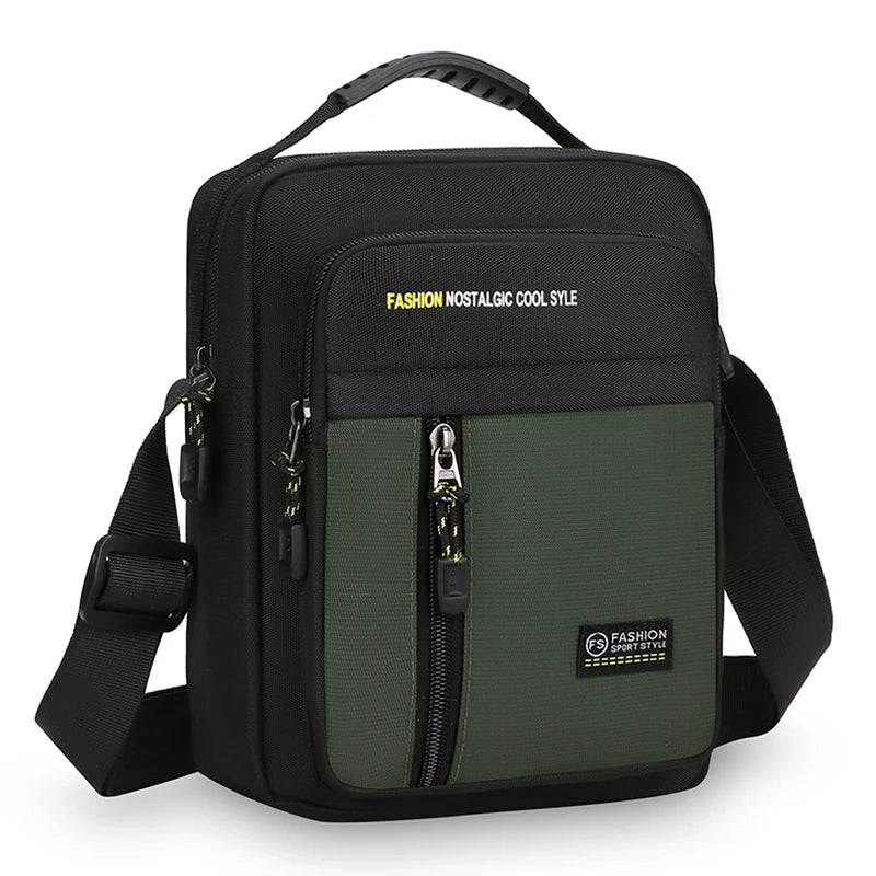 Men’s Crossbody Business Bag – Multi‑Pocket Shoulder Tote