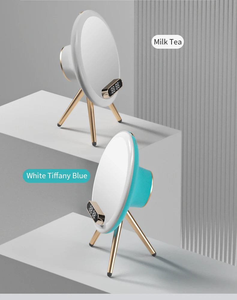 Bluetooth Speaker Clock LED Night Light 15W Wireless Charger