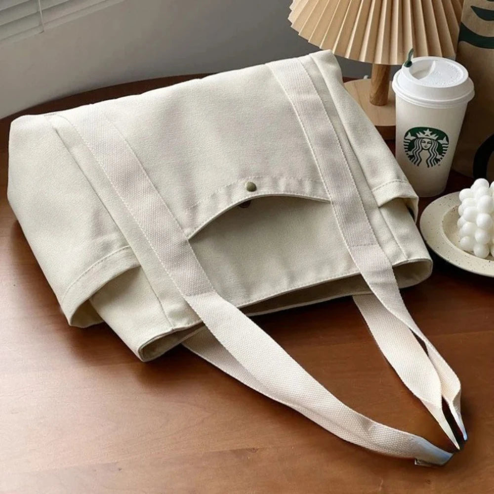 Canvas Tote Bag – Large Capacity Work & Shopping Tote