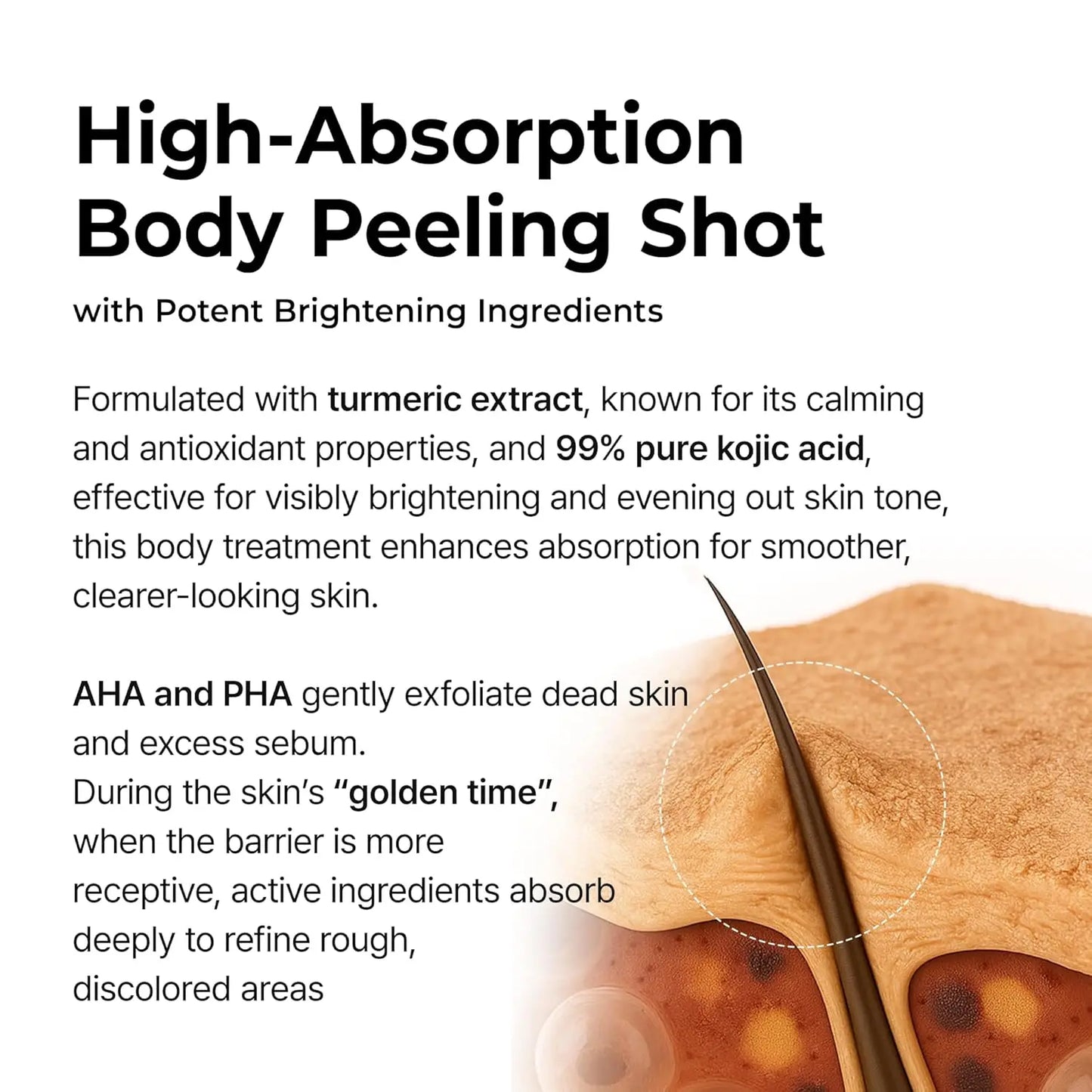 Body Keratin Care Kojic Acid Turmeric Spray – Exfoliating & Hydrating