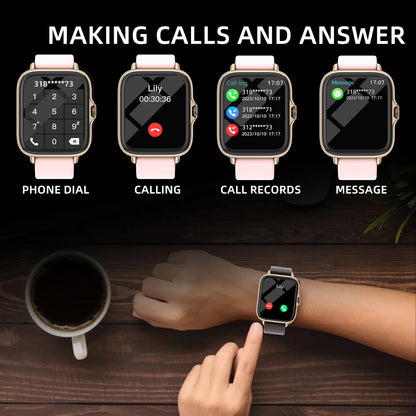 Waterproof Smart Watch Bluetooth Call Sleep Fitness Tracker