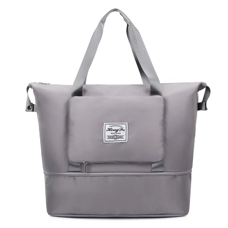 Business & Leisure Travel Bag – Large Capacity Waterproof Nylon Tote  Pattern Type: Solid  Style: Fashion