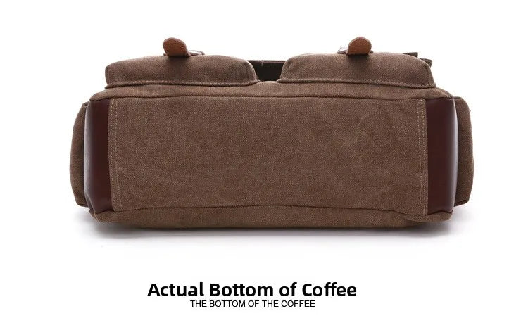 Canvas Men’s Crossbody Laptop Messenger Bag