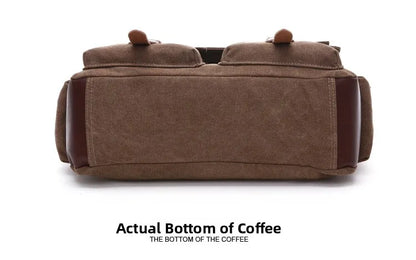 Canvas Men’s Crossbody Laptop Messenger Bag