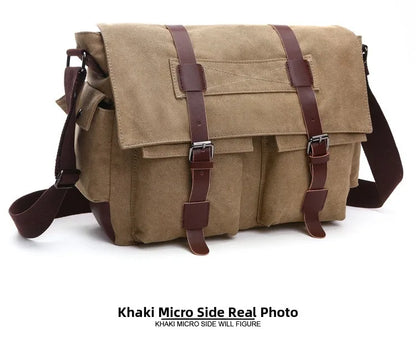 Canvas Men’s Crossbody Laptop Messenger Bag