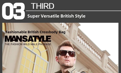 Luxury Soft Leather Men’s Shoulder Bag