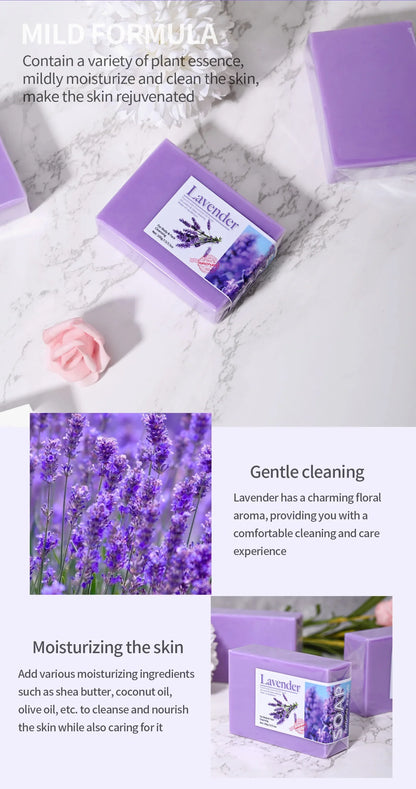 LUXURYTO Lavender Essential Oil Soap – Handmade Hydrating Cleanser