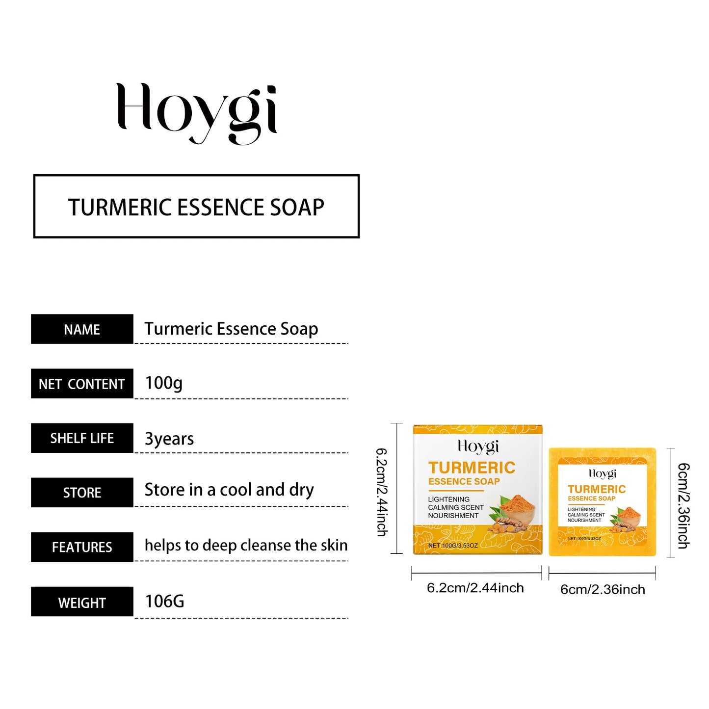 Hoygi Turmeric Glow Skincare Set – Anti‑Acne & Dark Spot Corrector