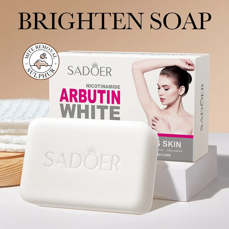 SADOER Niacinamide Arbutin Soap – Brightening & Moisturizing Cleanser