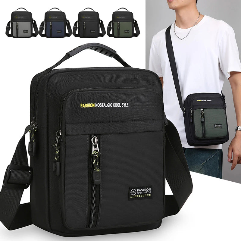 Men’s Crossbody Business Bag – Multi‑Pocket Shoulder Tote